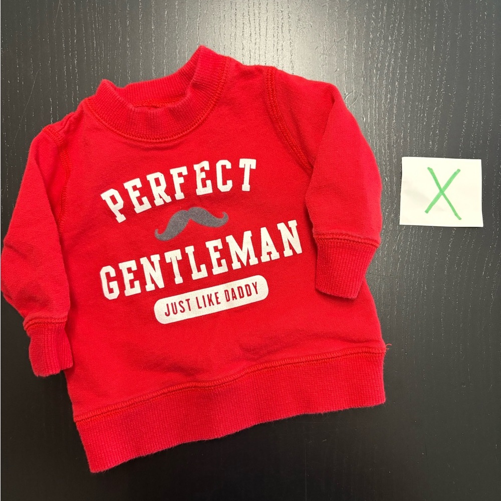 ⭐️2/$8.00⭐️ Carter’s 3m Red Perfect Gentlemen Sweater